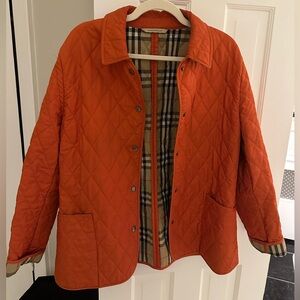 Burberry Tangerine Quilted Puffer Coat